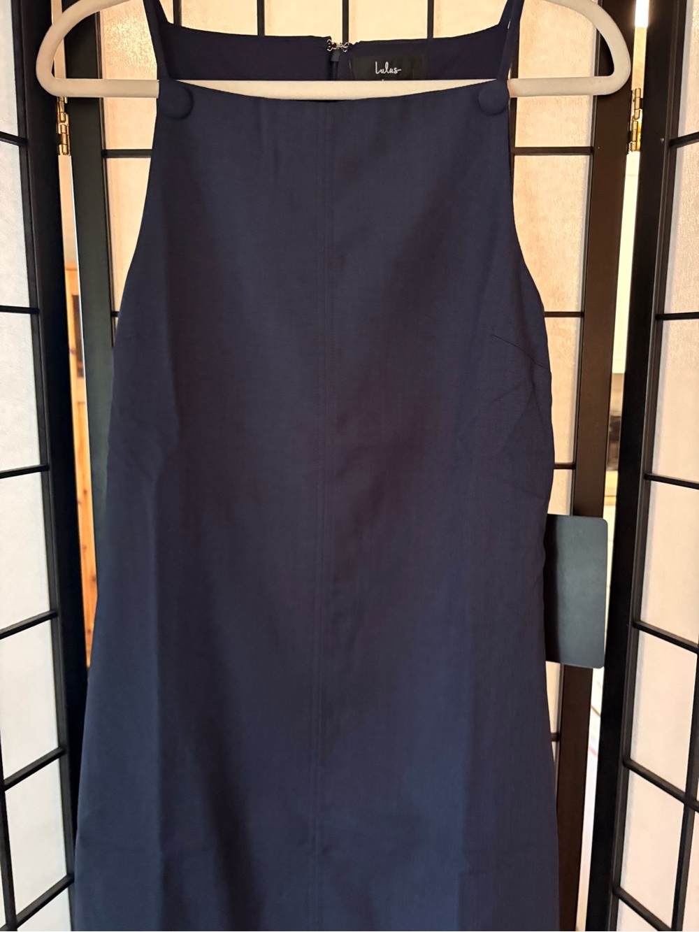 Lulu's Navy Halter Mini Dress - Picture 2 of 4